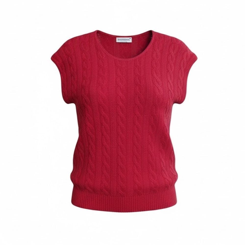 Jason Maxwell Vintage Scoop Neck Sleeveless Sweater